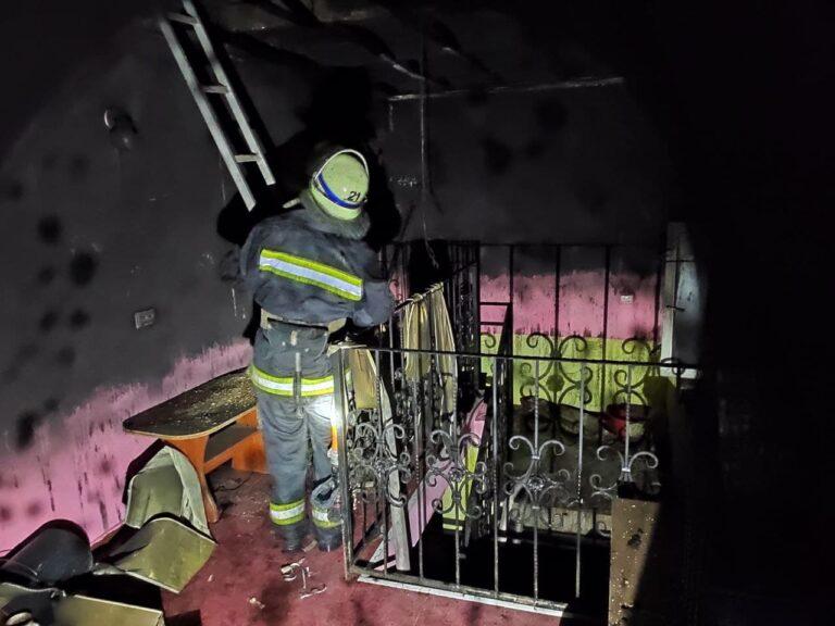 В Запорожской области во время пожара спасли мужчину с сыном