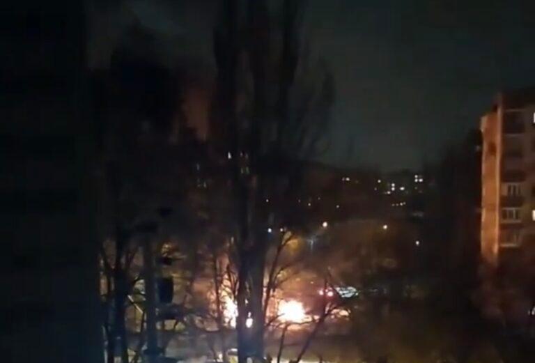 Ночью в Запорожье сгорело три машины