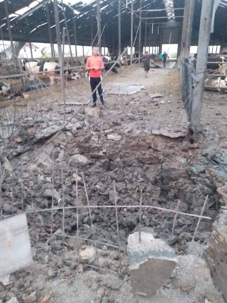 Окупанти розбомбили ферму у Великій Білозерці: двоє людей постраждали (ФОТО)