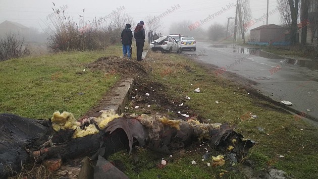 В Бердянске в результате ДТП повредили теплотрассу