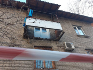 В Запорожье в новогоднюю ночь обвалился балкон, – ФОТО