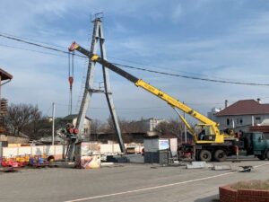 В Запорожской области демонтировали колесо обозрения