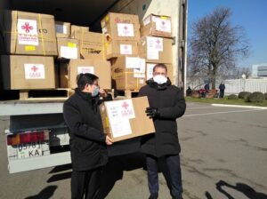 В Украину прибыла новая партия медицинской гуманитарной помощи и Китая 