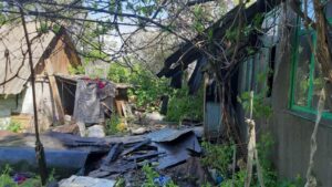 В Запорожской области мужчину спасли из горящего дома: пострадавшего госпитализировали 