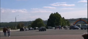 В Запорожье провели акцию в поддержку тех, кто помогают в борьбе с COVID-19