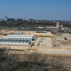 Турецкая компания построила временное общежитие для строителей запорожских мостов