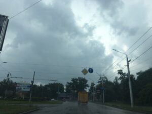 Запорожье накрыл сильный ливень и гроза, – видео