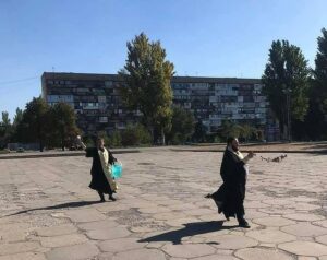 Священники освятили площадь в Запорожье после гей-парада
