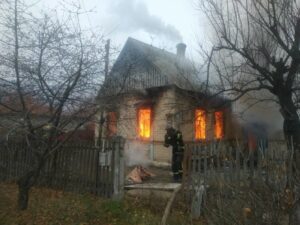 В Запорожской области произошел сильный пожар и погибла пенсионерка