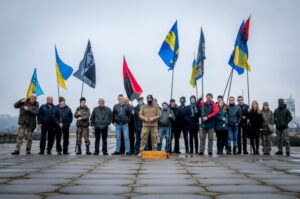 Националисты провели автопробег в Запорожье в честь Бандеры