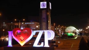 В Запорожье остановили “Часы влюбленных”