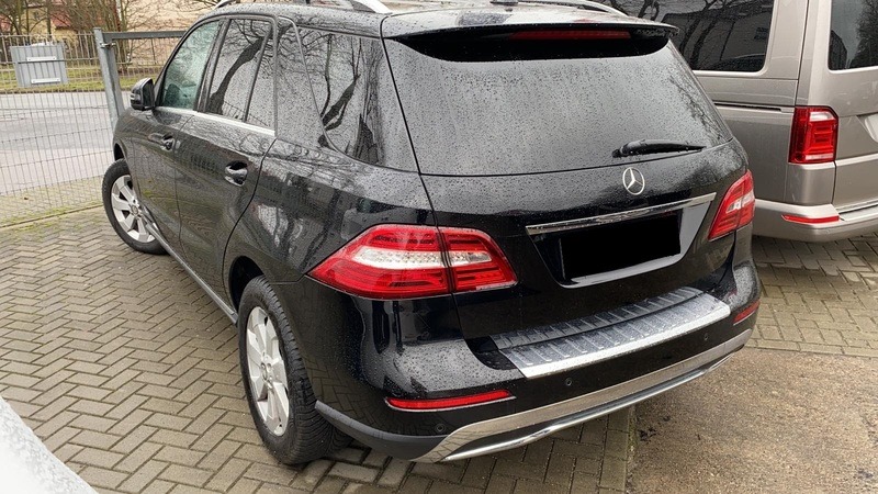 В Запорожской районе сгорел Mercedes ML 350