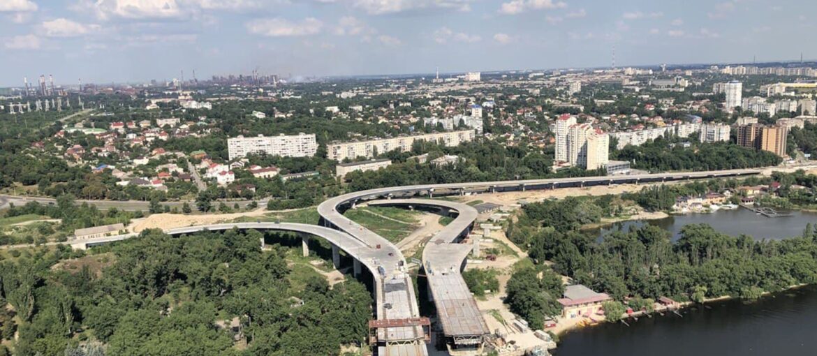 Строительство мостов Запорожье вантовый мост балочный мост