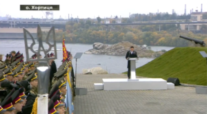 Президент Владимир Зеленский посетил Хортицу (ФОТО, ВИДЕО)
