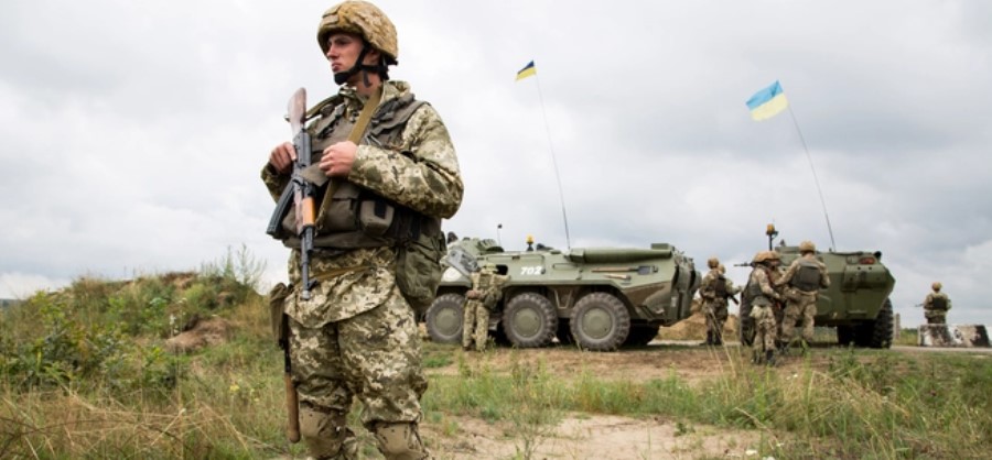 Военные учения в Запорожской области