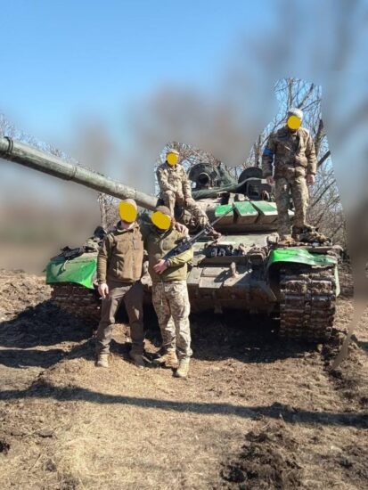 российский танк Т-72 забрали ВСУ