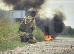 Російські пропагандисти підірвалися на машині в Запорізькій області (ВІДЕО)
