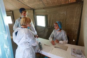 В Запорожье отработали действия при радиационном загрязнении (ФОТО)