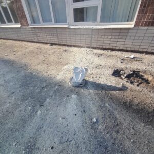 Фото последствий ракетного удара по Запорожью 21 октября