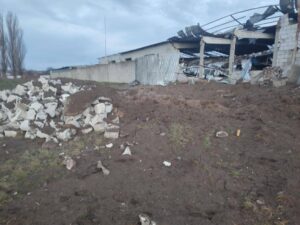 Последствия ударов ракетами С-300 по Запорожской области. ФОТО