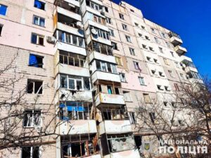 Фото последствий обстрела Запорожского района ракетами ЗРК С-300