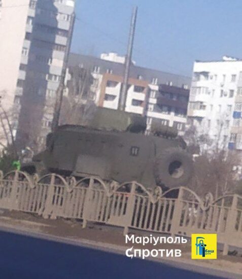Российская военная техника массово движется в сторону Бердянска