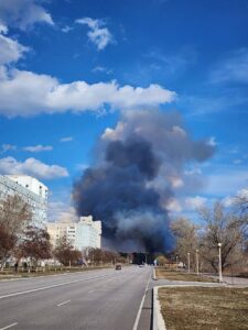 Пожар в Энергодаре: в чем причина. ВИДЕО