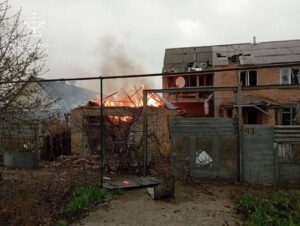 Спасатели устранили 5 пожаров в Орехове после обстрелов. ФОТО