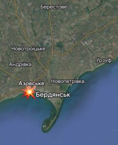 Возле Бердянска произошел мощный взрыв: первые подробности