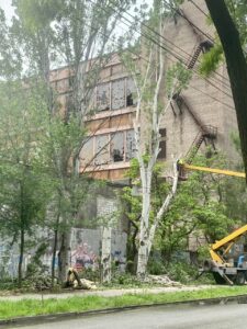 У центрі Запоріжжя спиляли 15 дерев