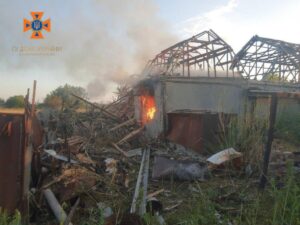 Спасатели ликвидировали 4 пожара в Запорожской области после обстрелов. ФОТО