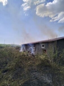 Село Новояковлевка обстреляли зажигательными боеприпасами