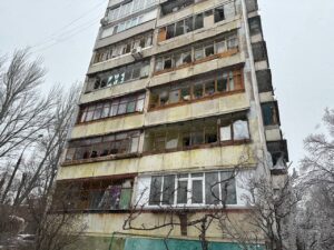 В Запорожском городском совете показали последствия ракетной атаки 8 января (ФОТО)