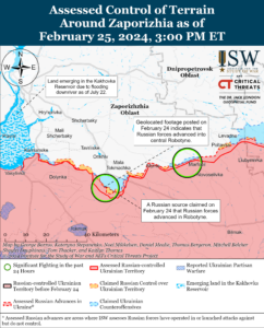 Россияне активизировались на фронте в Запорожской области (КАРТА)