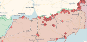 Ночью часть оккупантов прорвались в Работино в Запорожской области (КАРТА)