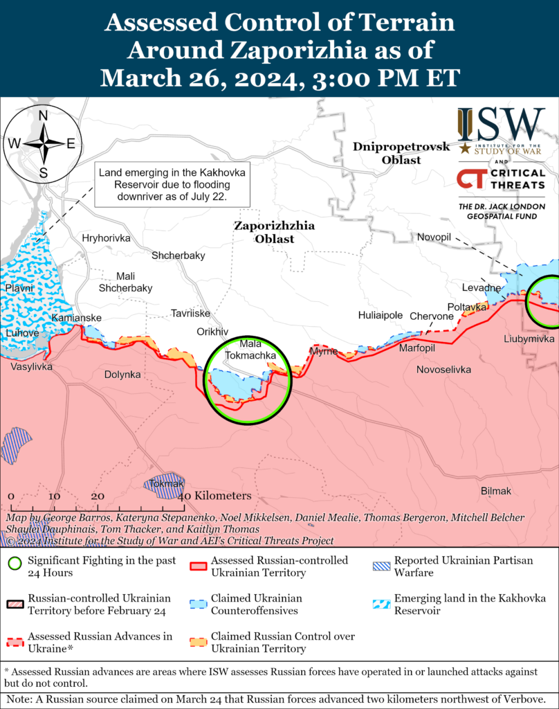 Позиційні бої розширилися на лінії фронту під Запоріжжям (КАРТА)