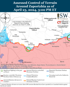Аналитики ISW показали, где происходят бои в Запорожской области