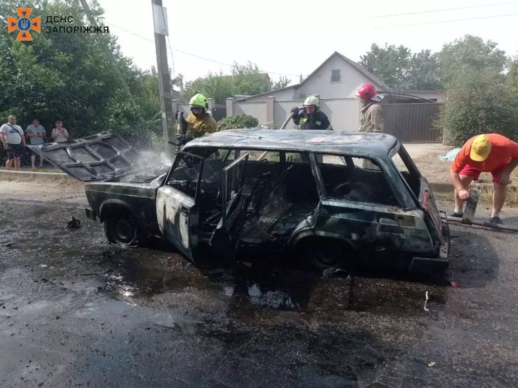 У Запоріжжі згорів автомобіль