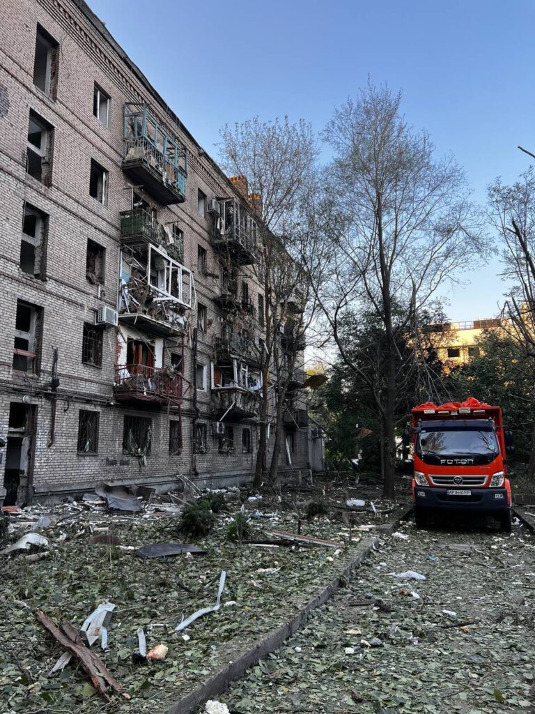 Наслідки авіаударів по Запоріжжю.