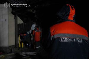 На Запоріжжі через обстріл пошкоджено газопровід і виникла пожежа