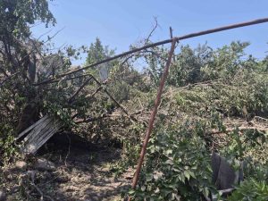 В Запорожье после ракетного удара разрушен газопровод (ФОТО)