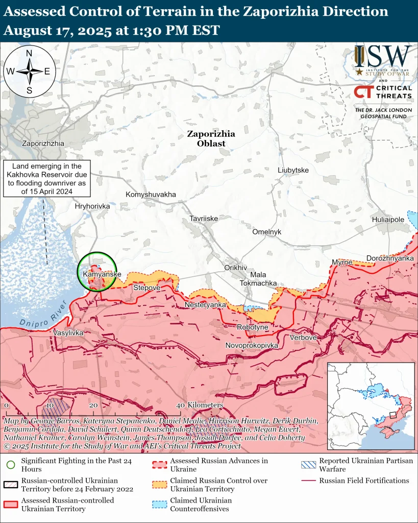В Запорожской области продолжаются бои к востоку от Гуляйполя (КАРТА)