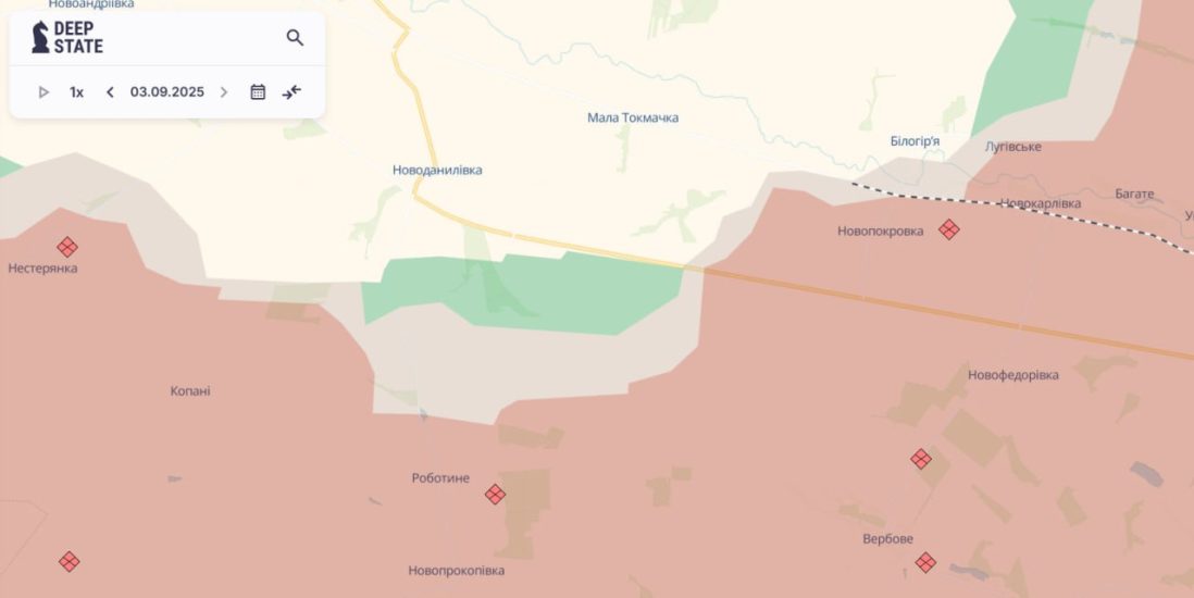 Просування у Запорізькій області