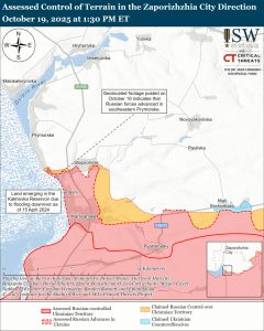 РФ просунулась на Запорізькому напрямку, — ISW