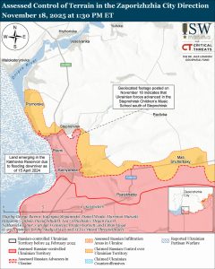 ISW: українські військові просунулись у Запорізькій області (КАРТА)