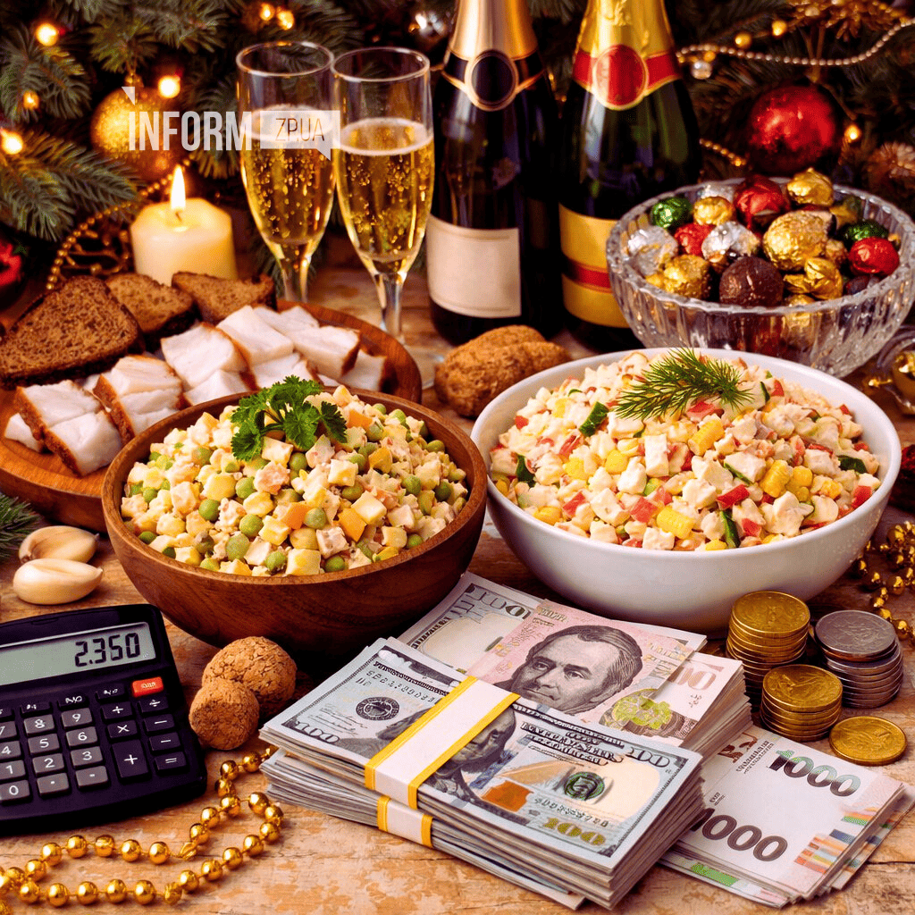 Скільки коштує накрити новорічний стіл у Запоріжжі