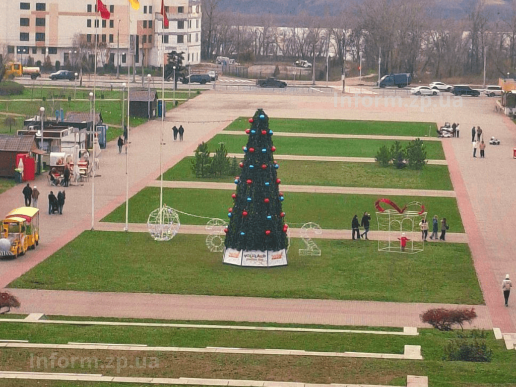У Вознесенівському парку Запоріжжя роквітла алея сакур в грудні