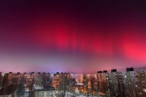 В Запорожье наблюдали северное сияние (ФОТО)