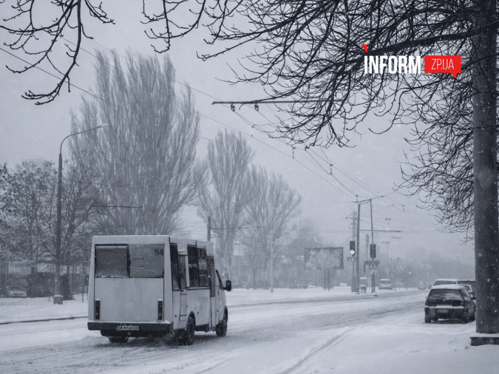 Запоріжжя засипає снігом