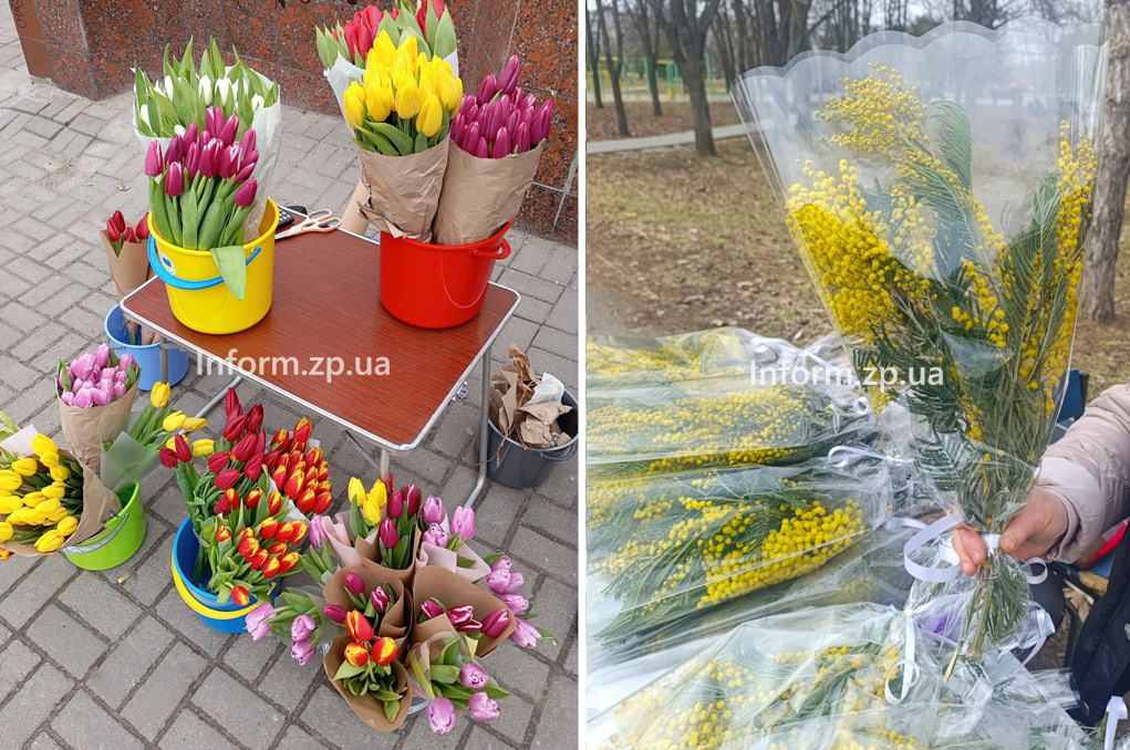 Цветы на 8 Марта: сколько стоят в Запорожье (ФОТО)
